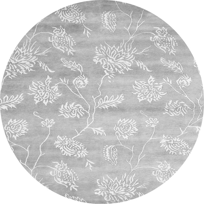 Machine Washable Abstract Gray Contemporary Rug, wshcon1471gry