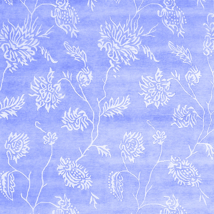 Machine Washable Abstract Blue Contemporary Rug, wshcon1471blu