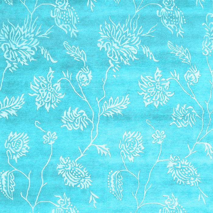 Abstract Light Blue Contemporary Rug, con1471lblu