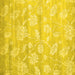 Square Abstract Yellow Contemporary Rug, con1471yw