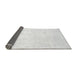 Thickness of Contemporary Platinum Gray Solid Rug, con1472