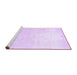 Sideview of Machine Washable Solid Purple Modern Area Rugs, wshcon1472pur