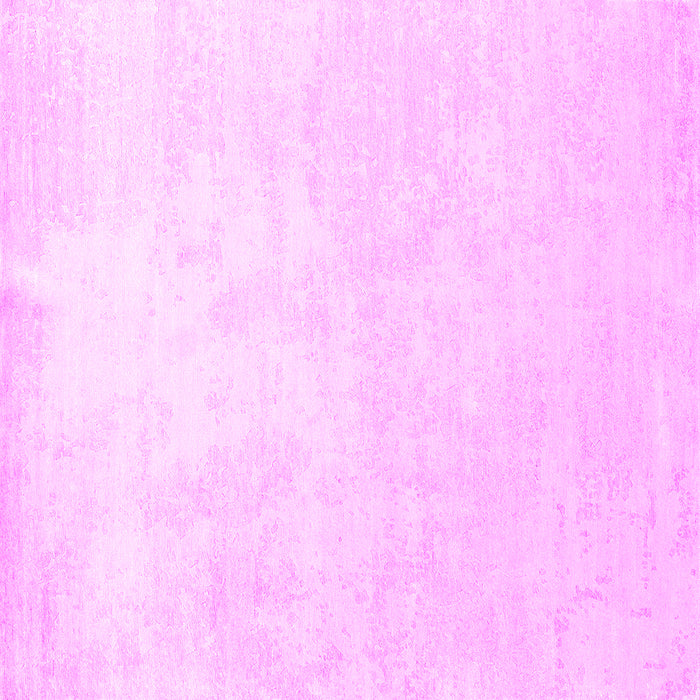 Square Machine Washable Solid Pink Modern Rug, wshcon1472pnk