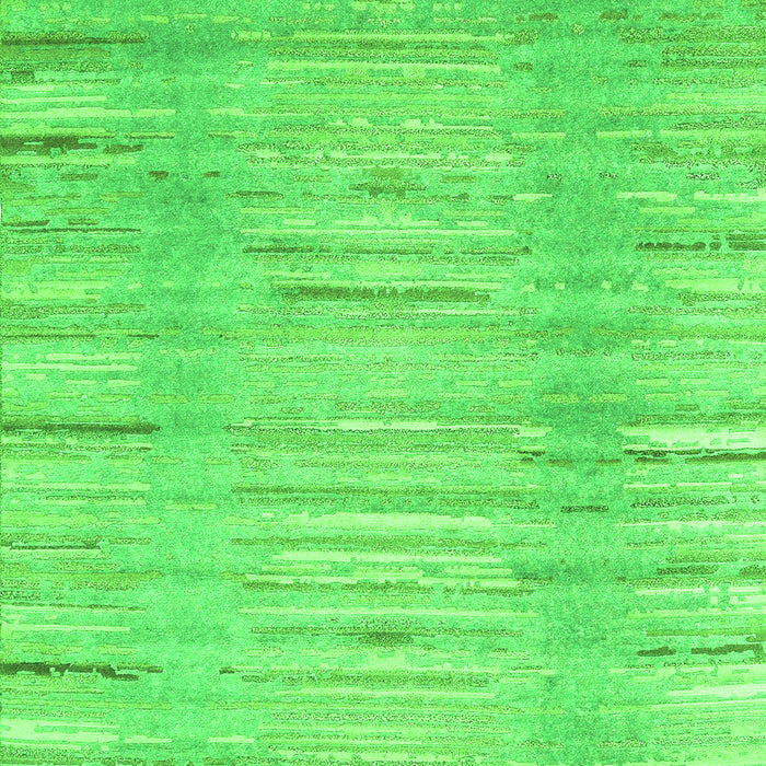Serging Thickness of Machine Washable Abstract Green Contemporary Area Rugs, wshcon1473grn