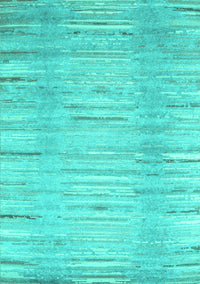 Abstract Turquoise Contemporary Rug, con1473turq