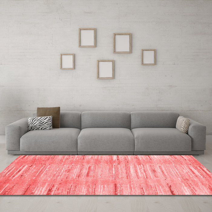 Contemporary Red Washable Rugs