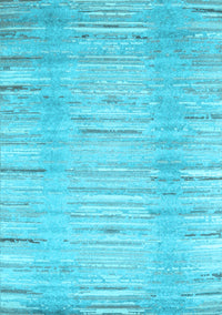 Abstract Light Blue Contemporary Rug, con1473lblu