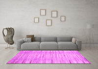 Machine Washable Abstract Pink Contemporary Rug, wshcon1473pnk