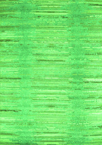 Abstract Green Contemporary Rug, con1473grn