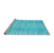 Sideview of Machine Washable Abstract Light Blue Contemporary Rug, wshcon1473lblu