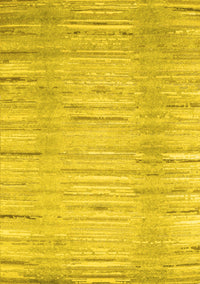 Abstract Yellow Contemporary Rug, con1473yw