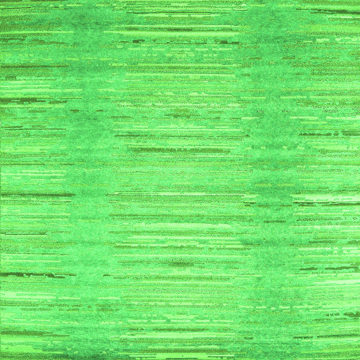 Serging Thickness of Abstract Green Contemporary Rug, con1473grn