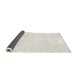 Thickness of Contemporary Soft Ivory Beige Solid Rug, con1474