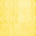 Square Solid Yellow Modern Rug, con1474yw