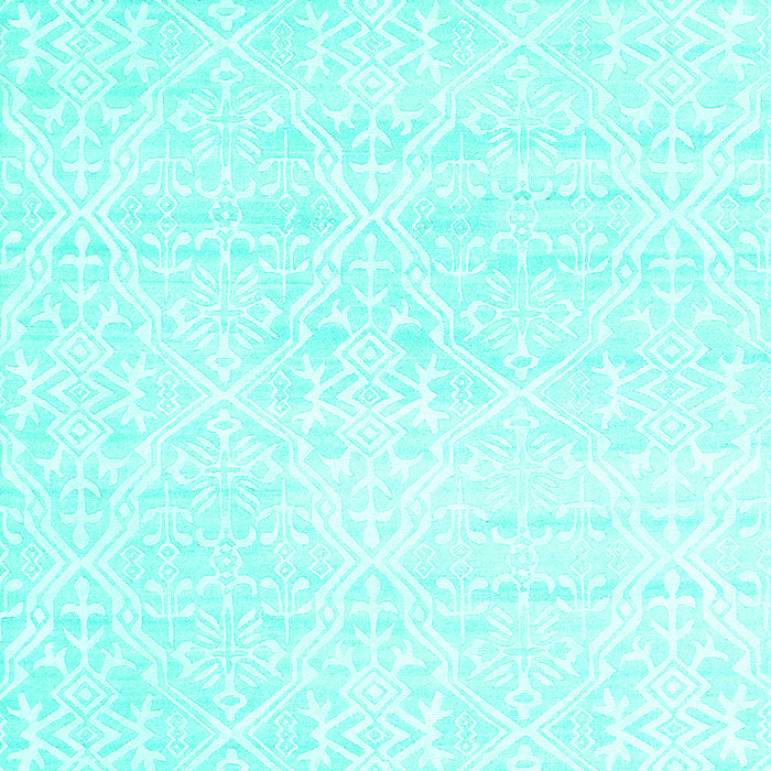 Solid Turquoise Modern Rug, con1474turq