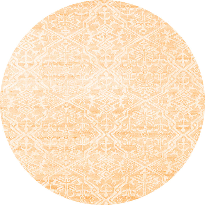Machine Washable Solid Orange Modern Area Rugs, wshcon1474org