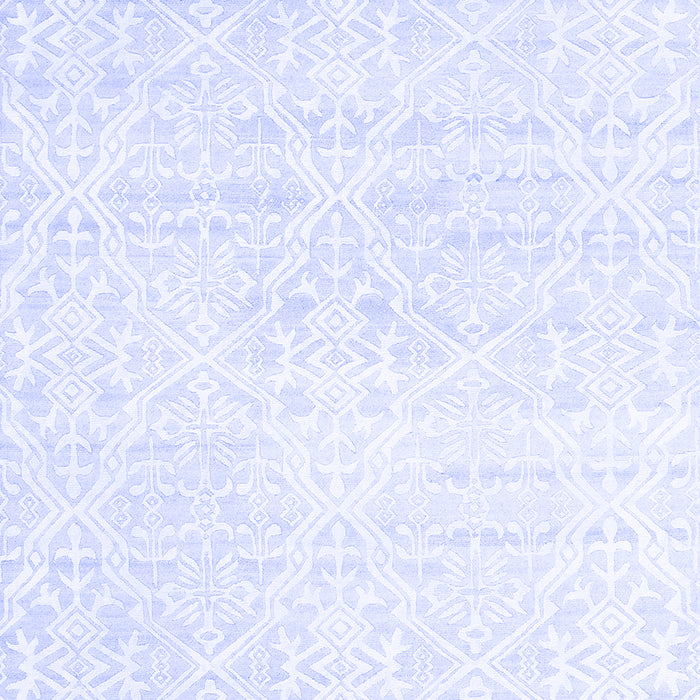 Machine Washable Solid Blue Modern Rug, wshcon1474blu