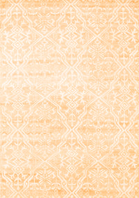 Solid Orange Modern Rug, con1474org