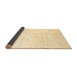 Sideview of Solid Brown Modern Rug, con1474brn