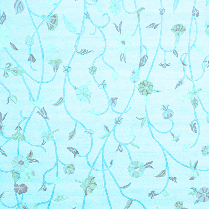 Solid Light Blue Modern Rug, con1475lblu