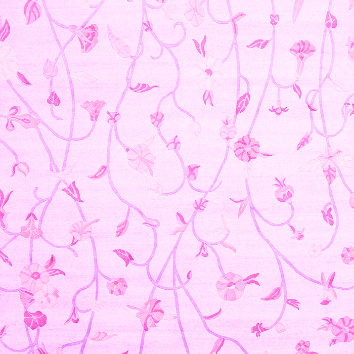 Machine Washable Solid Pink Modern Rug, wshcon1475pnk