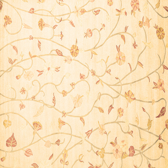 Square Solid Brown Modern Rug, con1475brn