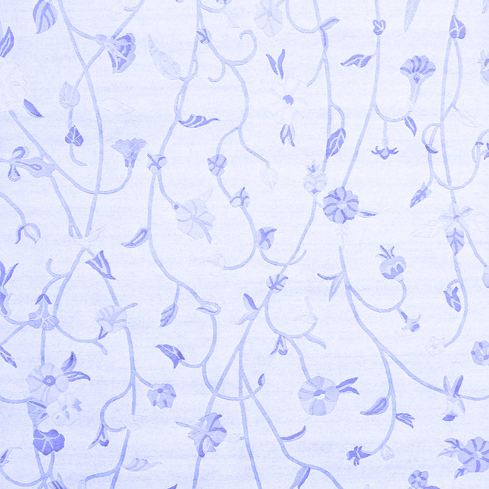 Machine Washable Solid Blue Modern Rug, wshcon1475blu