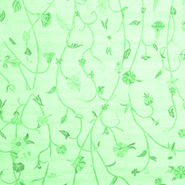 Machine Washable Solid Emerald Green Modern Area Rugs, wshcon1475emgrn