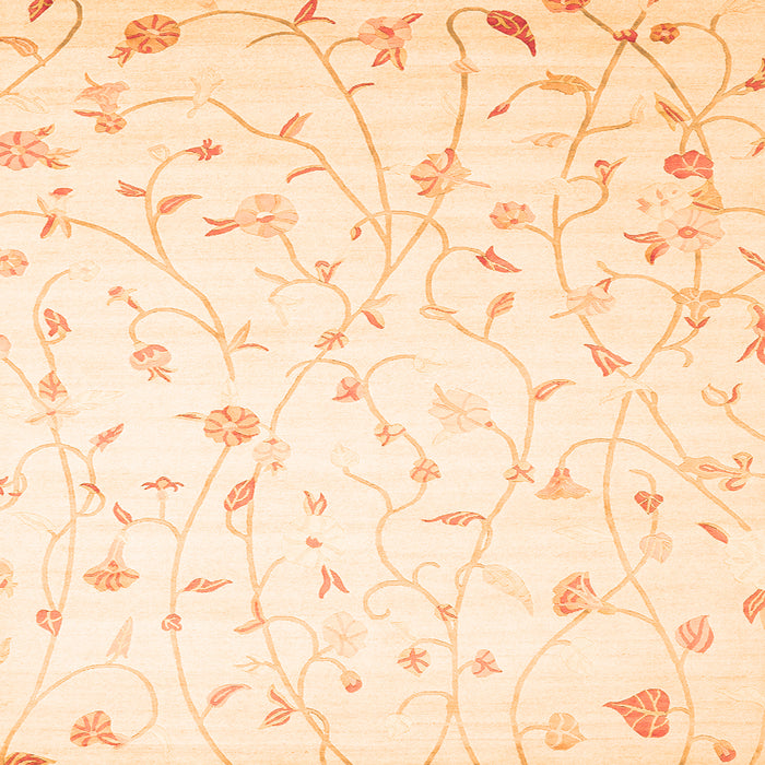 Serging Thickness of Solid Orange Modern Rug, con1475org