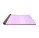 Sideview of Abstract Purple Contemporary Rug, con1476pur