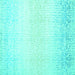 Square Abstract Turquoise Contemporary Rug, con1476turq