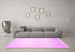 Machine Washable Abstract Pink Contemporary Rug in a Living Room, wshcon1476pnk