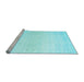 Sideview of Machine Washable Abstract Light Blue Contemporary Rug, wshcon1476lblu