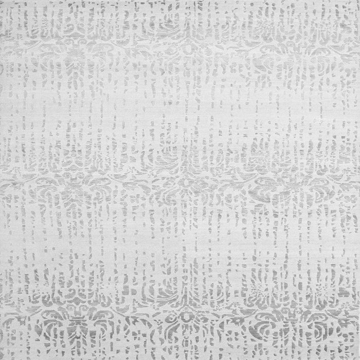 Serging Thickness of Abstract Gray Contemporary Rug, con1476gry