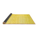 Sideview of Abstract Yellow Contemporary Rug, con1476yw