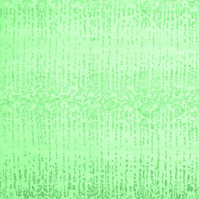 Machine Washable Abstract Emerald Green Contemporary Area Rugs, wshcon1476emgrn