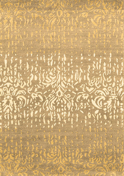 Abstract Brown Contemporary Rug, con1477brn