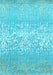 Abstract Light Blue Contemporary Rug, con1477lblu