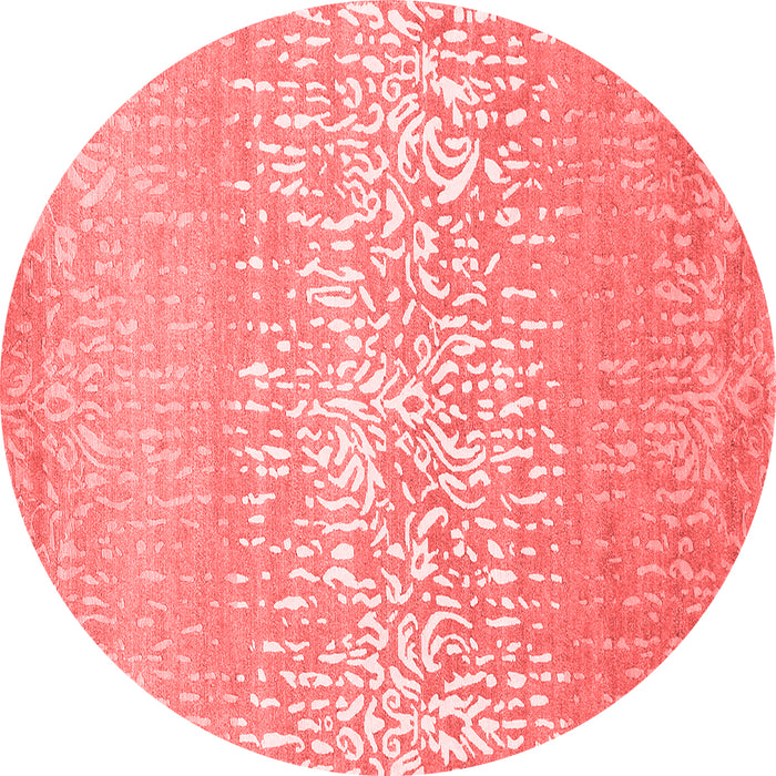 Machine Washable Abstract Red Contemporary Rug, wshcon1477red