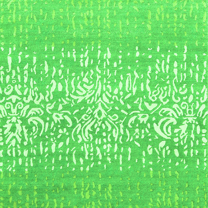 Abstract Green Contemporary Rug, con1477grn