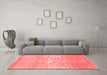 Contemporary Red Washable Rugs