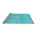 Sideview of Machine Washable Abstract Light Blue Contemporary Rug, wshcon1477lblu