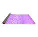 Sideview of Abstract Purple Contemporary Rug, con1477pur