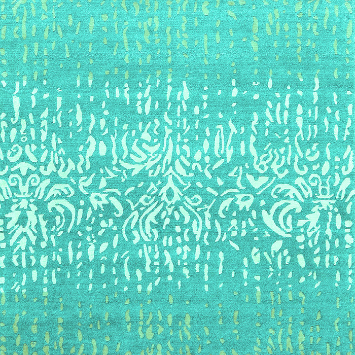 Abstract Turquoise Contemporary Rug, con1477turq