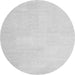 Square Solid Gray Modern Rug, con1478gry