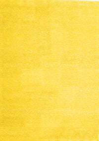 Solid Yellow Modern Rug, con1478yw