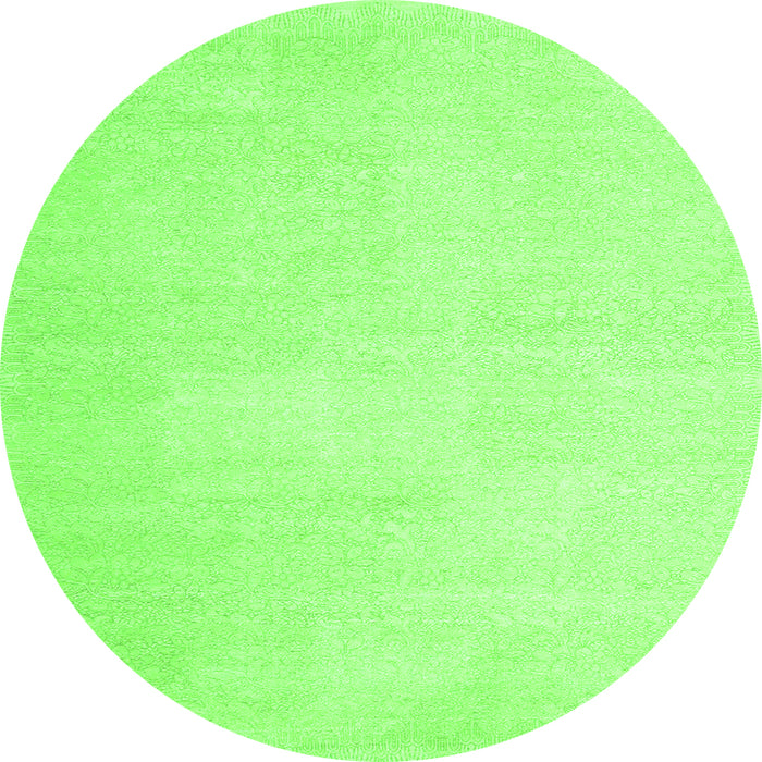 Square Solid Green Modern Rug, con1478grn