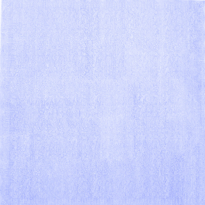 Square Solid Blue Modern Rug, con1478blu