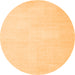 Square Solid Orange Modern Rug, con1478org