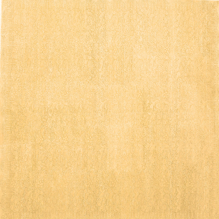 Square Machine Washable Solid Brown Modern Rug, wshcon1478brn